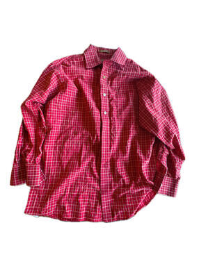 Michael Kors Red Dress Shirt Mens 16.5 32/33